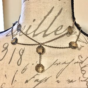 Handmade crystal choker